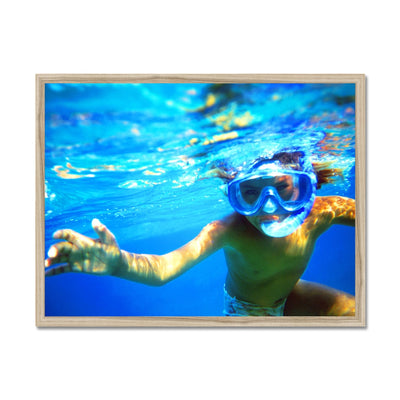 Bedouin Aqua Girl - The Red Sea - Egypt Framed Print | Feel Good Images
