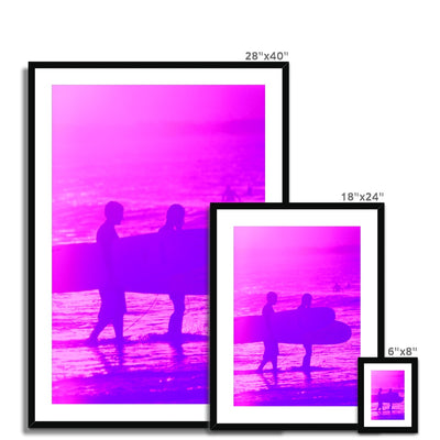 Surf Lovers - Australia - Framed & Mounted Print | Feel Good Images
