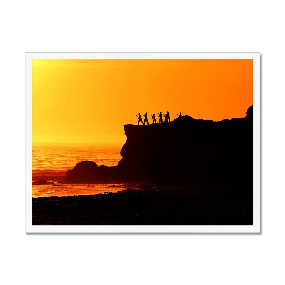 Tai Chi Sunset - California Framed Print