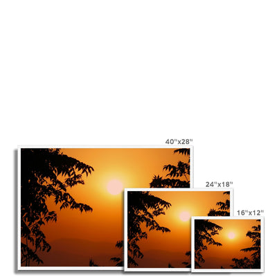 Golden Sun Glow Framed Print | Feel Good Images