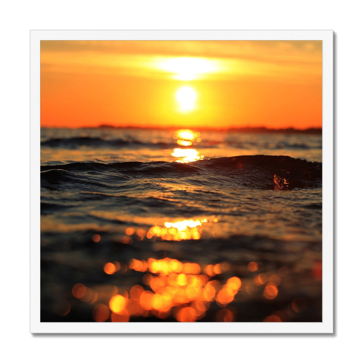 Golden Sea Vibes - Framed Print