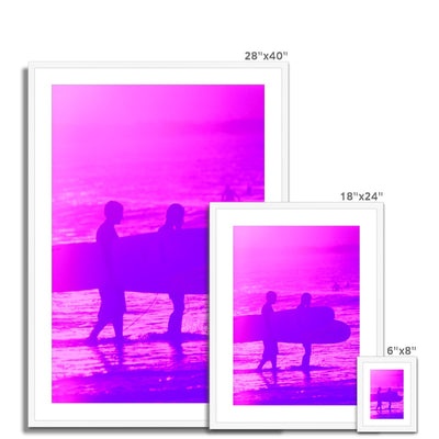 Surf Lovers - Australia - Framed & Mounted Print | Feel Good Images