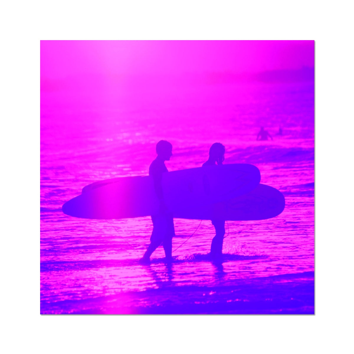 Surf Lovers - Sq Photo Art Print