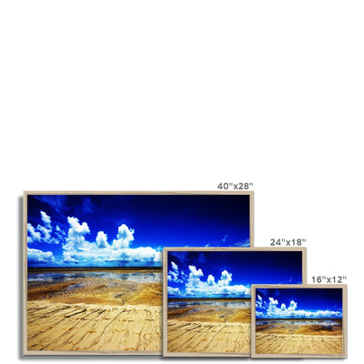 Bahia Electric Aqua Blue - Brasil Framed Print | Feel Good Images