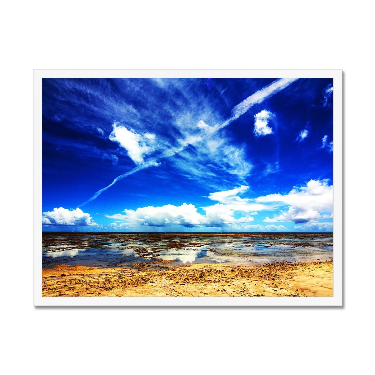 Bahia Electric Aqua Blue II - Brasil - Framed Print