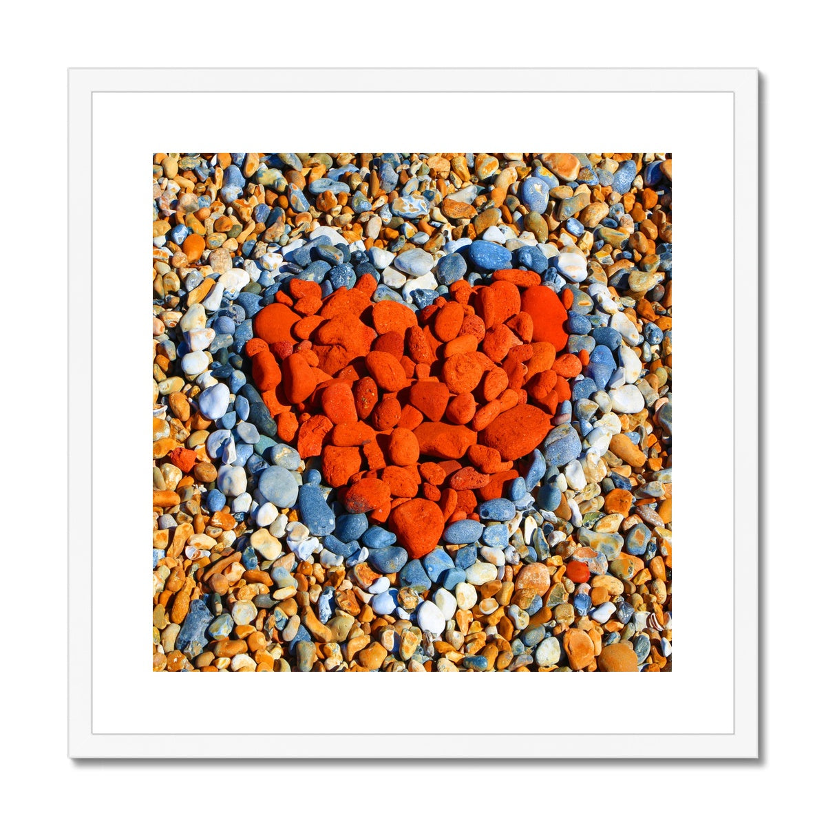 Love Heart - SQ Checking Sizes Framed & Mounted Print