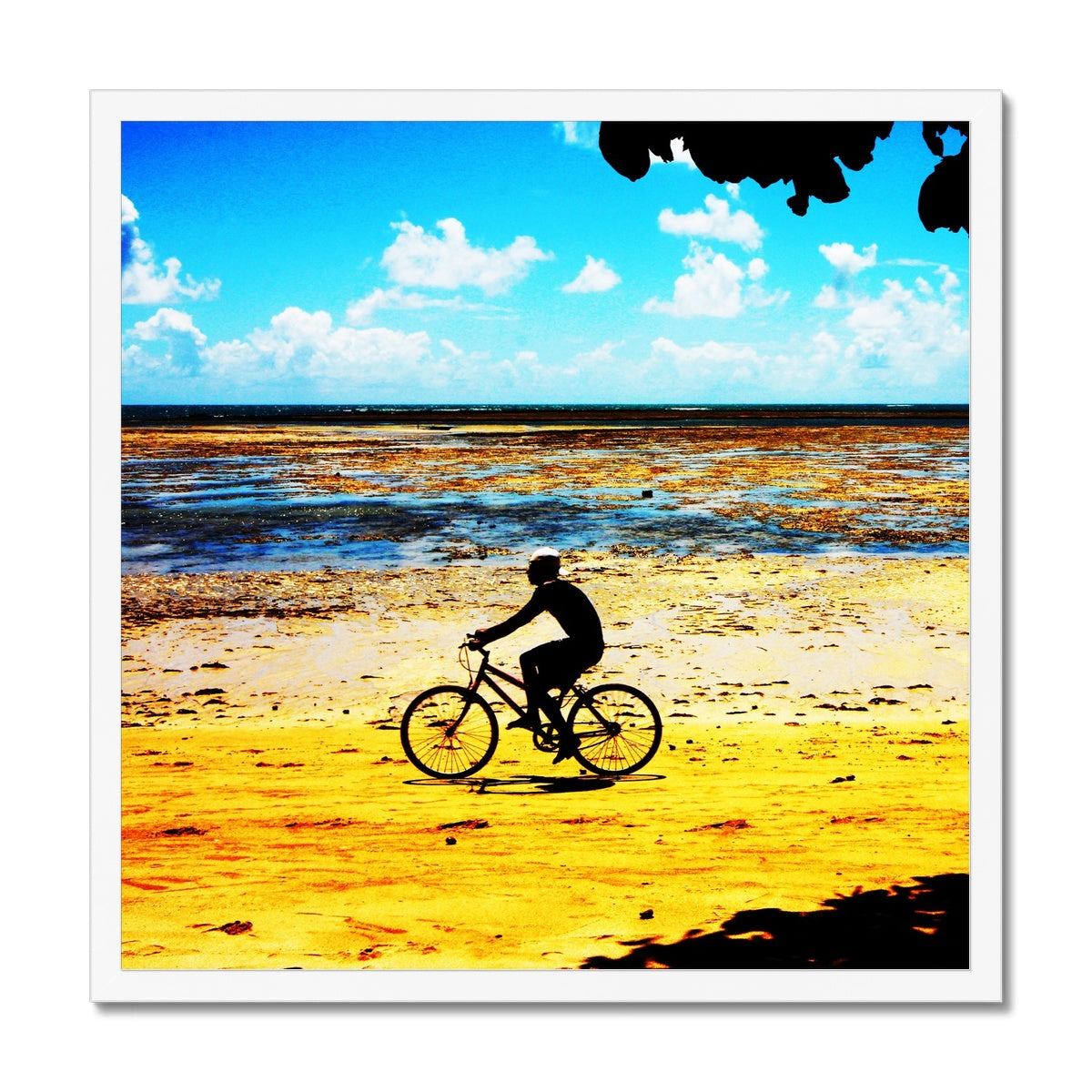 Bahia Bicycle - Square  Framed Print