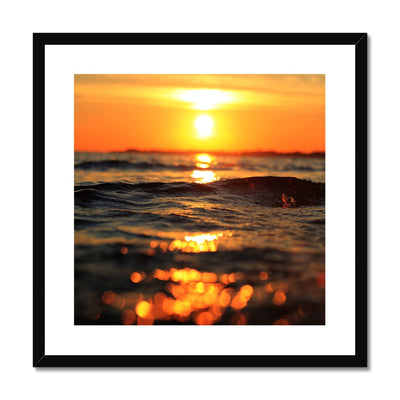 Golden Sea Vibes Framed & Mounted Print | Feel Good Images