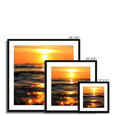 Golden Sea Vibes Framed & Mounted Print | Feel Good Images