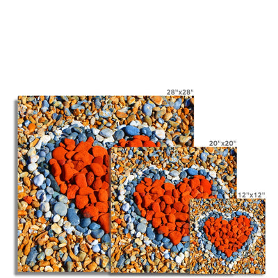 Beach Love Heart - Photo Art Print | Feel Good Images