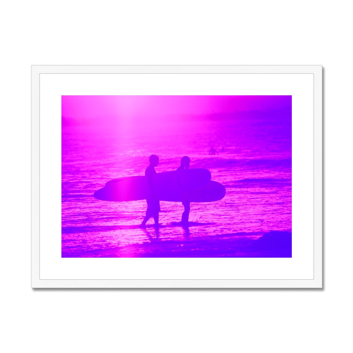 Surf Lovers - Australia - Framed & Mounted Print