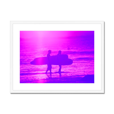 Surf Lovers - Australia - Framed & Mounted Print | Feel Good Images