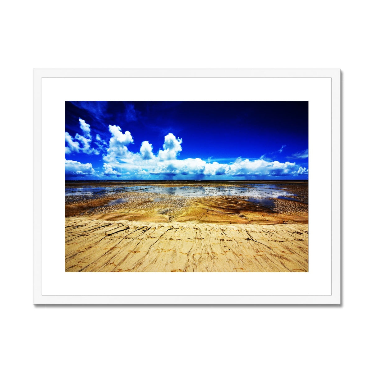 Bahia Electric Aqua Blue - Brasil Framed & Mounted Print