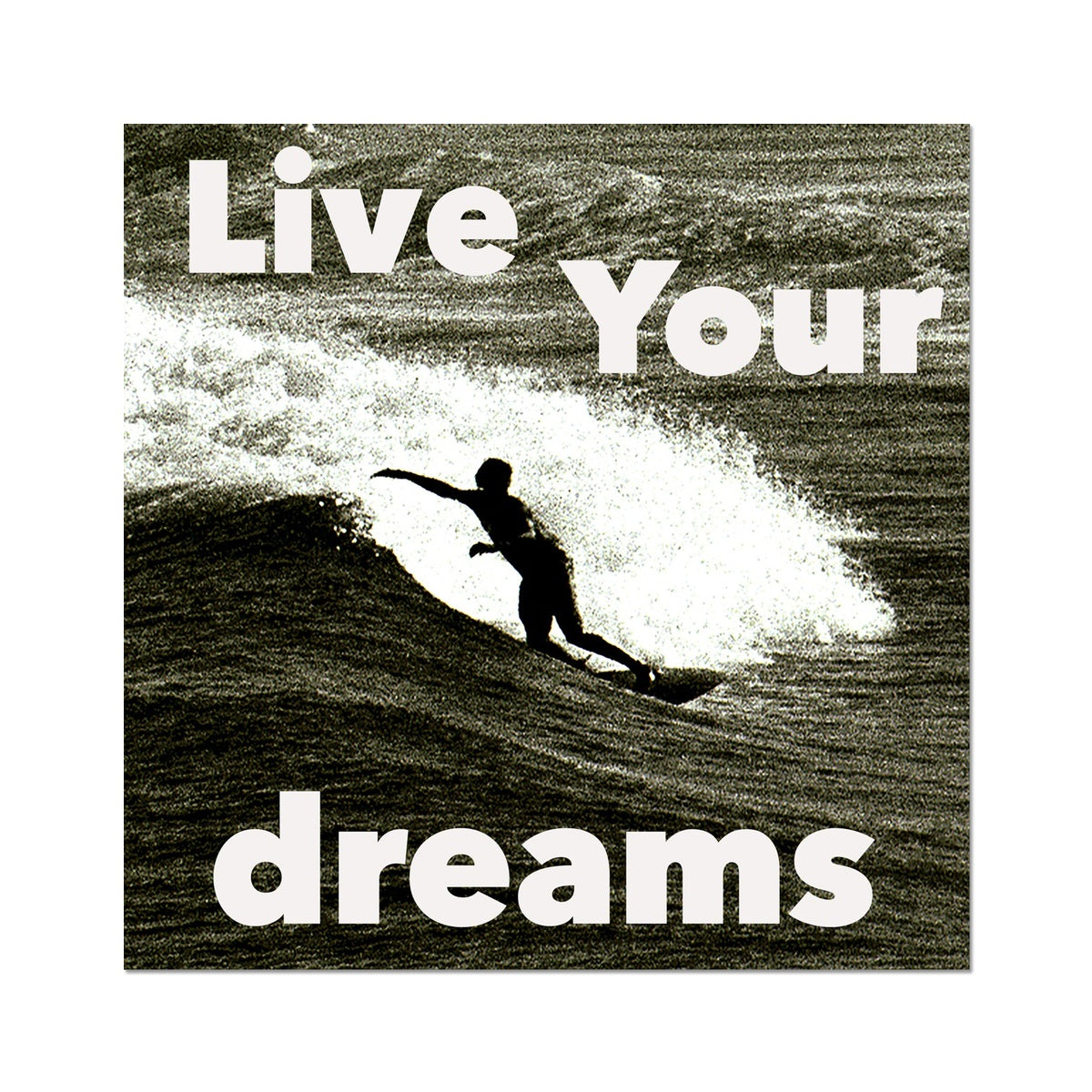 Awesome Surfer - Photo Art Print