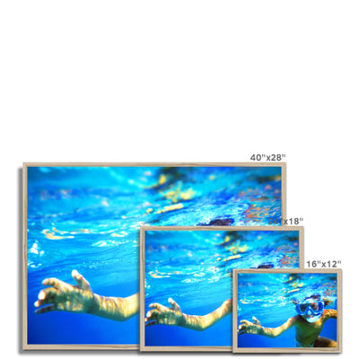 Bedouin Aqua Girl - The Red Sea - Egypt Framed Print | Feel Good Images