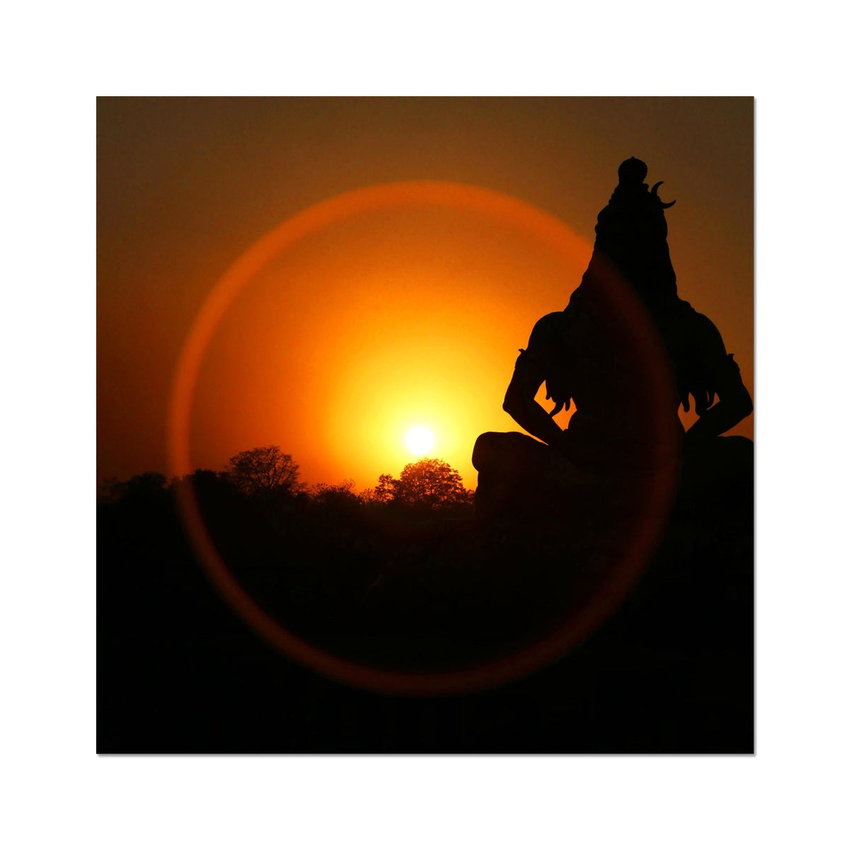Golden Shiva - Photo Art Print