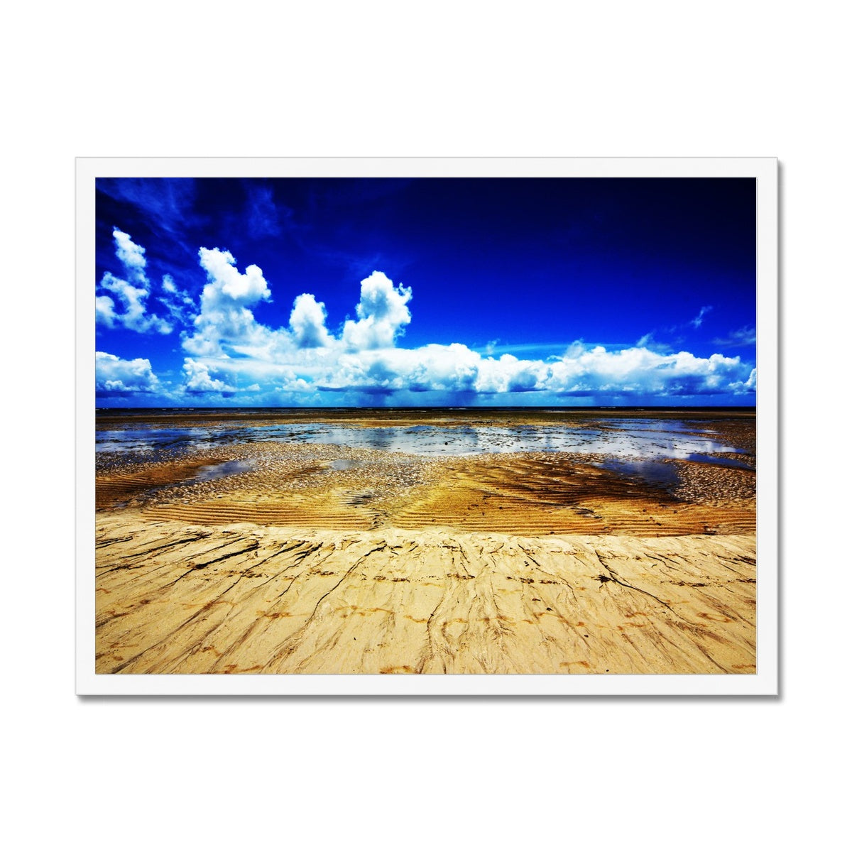Bahia Electric Aqua Blue - Brasil Framed Print