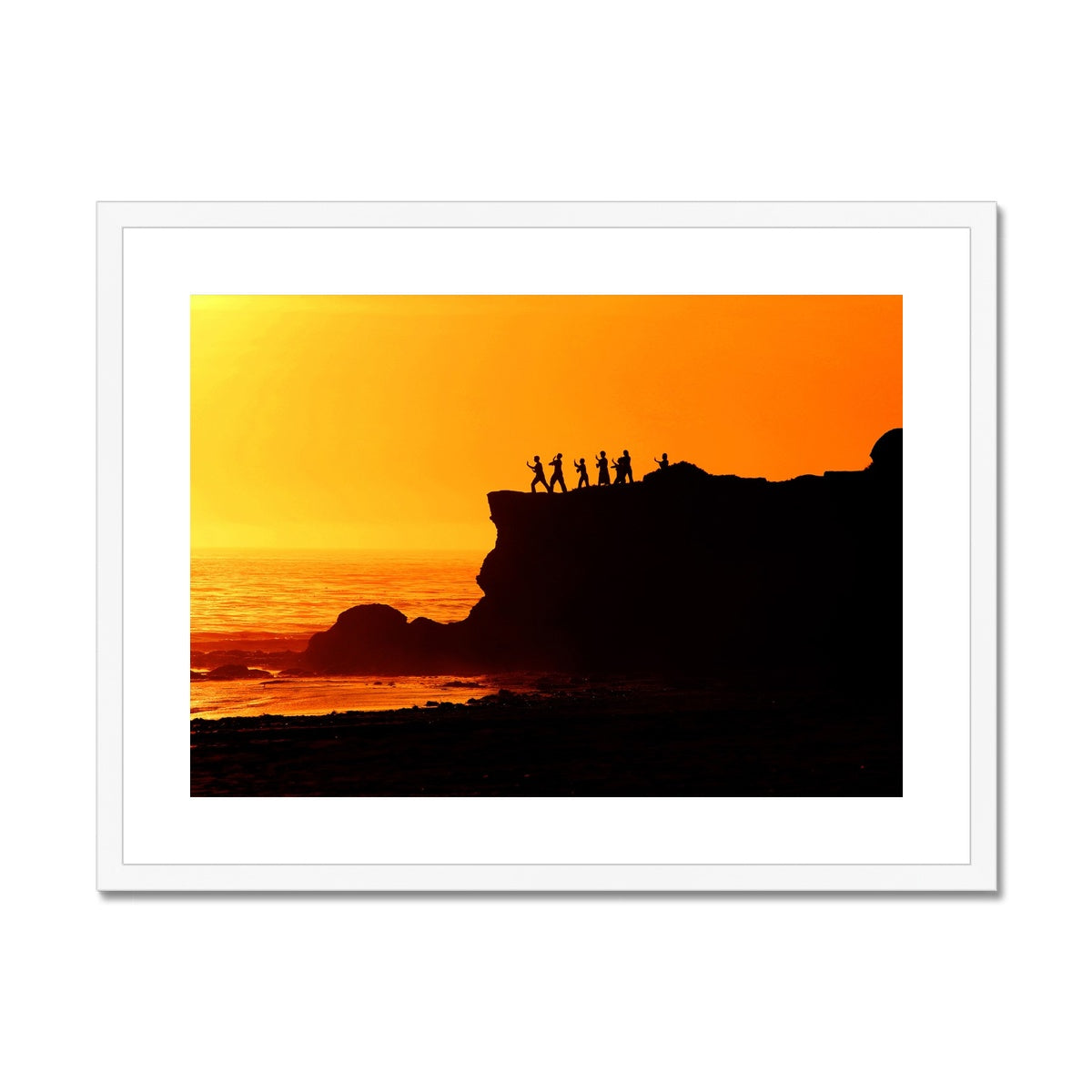 Tai Chi Sunset - California Framed & Mounted Print