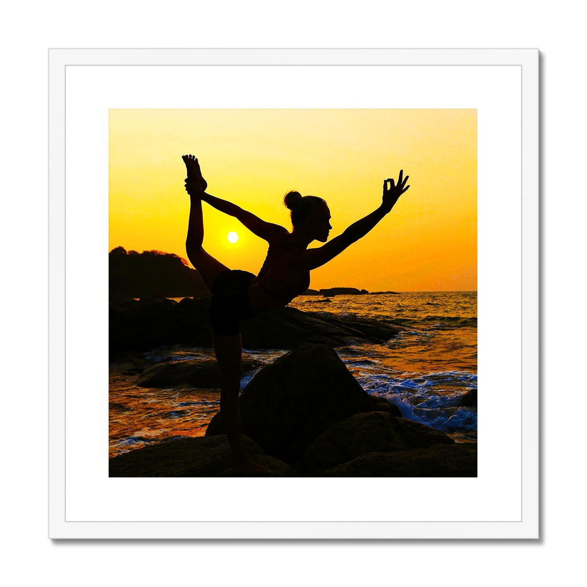 Yoga Dancer Framed & Mounted Print