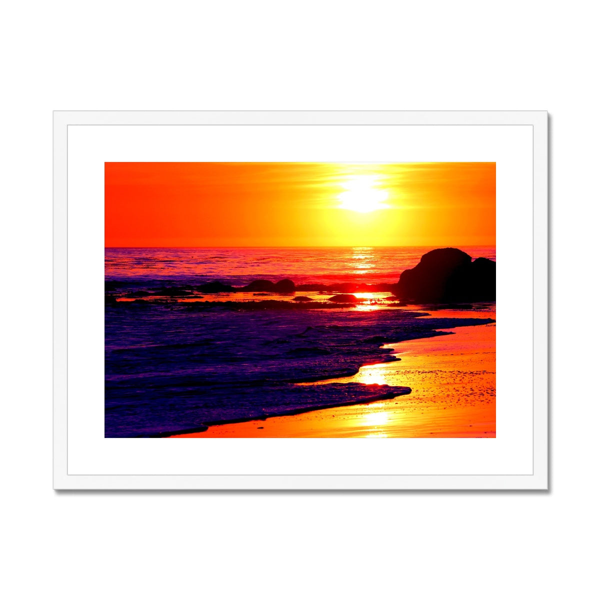 Sunset Dreams - California Framed & Mounted Print