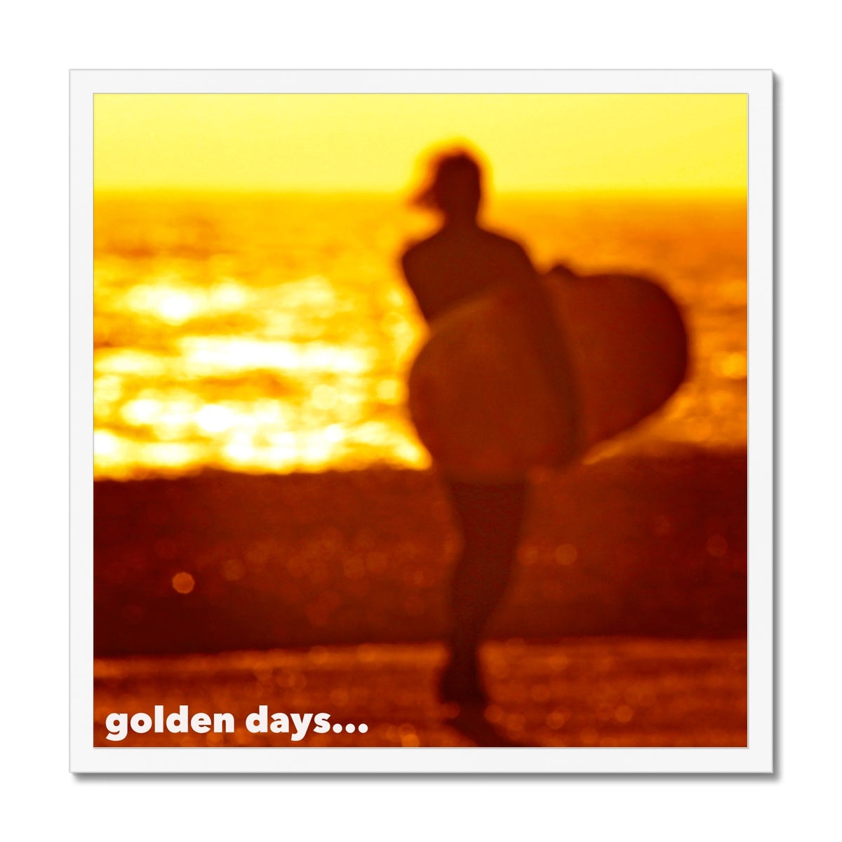 Golden Days - Framed Print