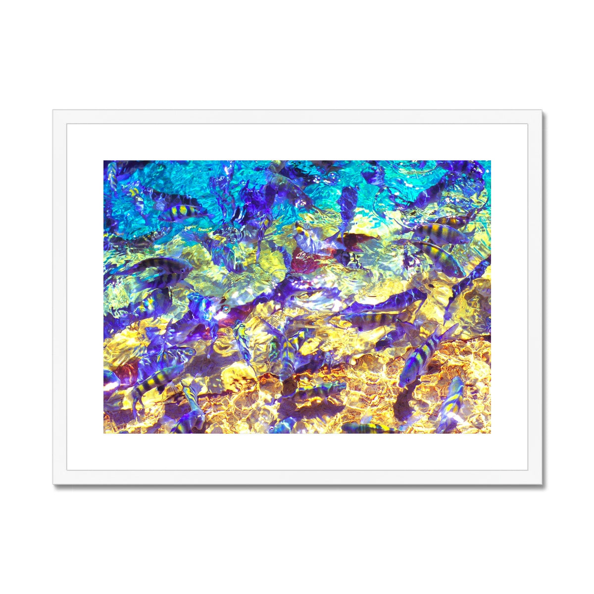 La Natural Piscina - San Andres Colombia - Framed & Mounted Print