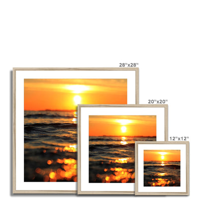Golden Sea Vibes Framed & Mounted Print | Feel Good Images