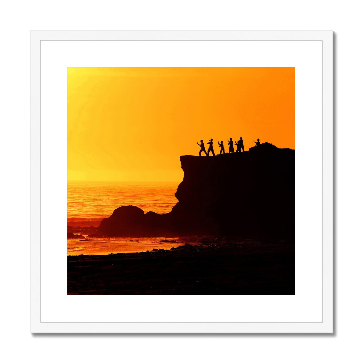 Tai Chi Sunset Framed & Mounted Print