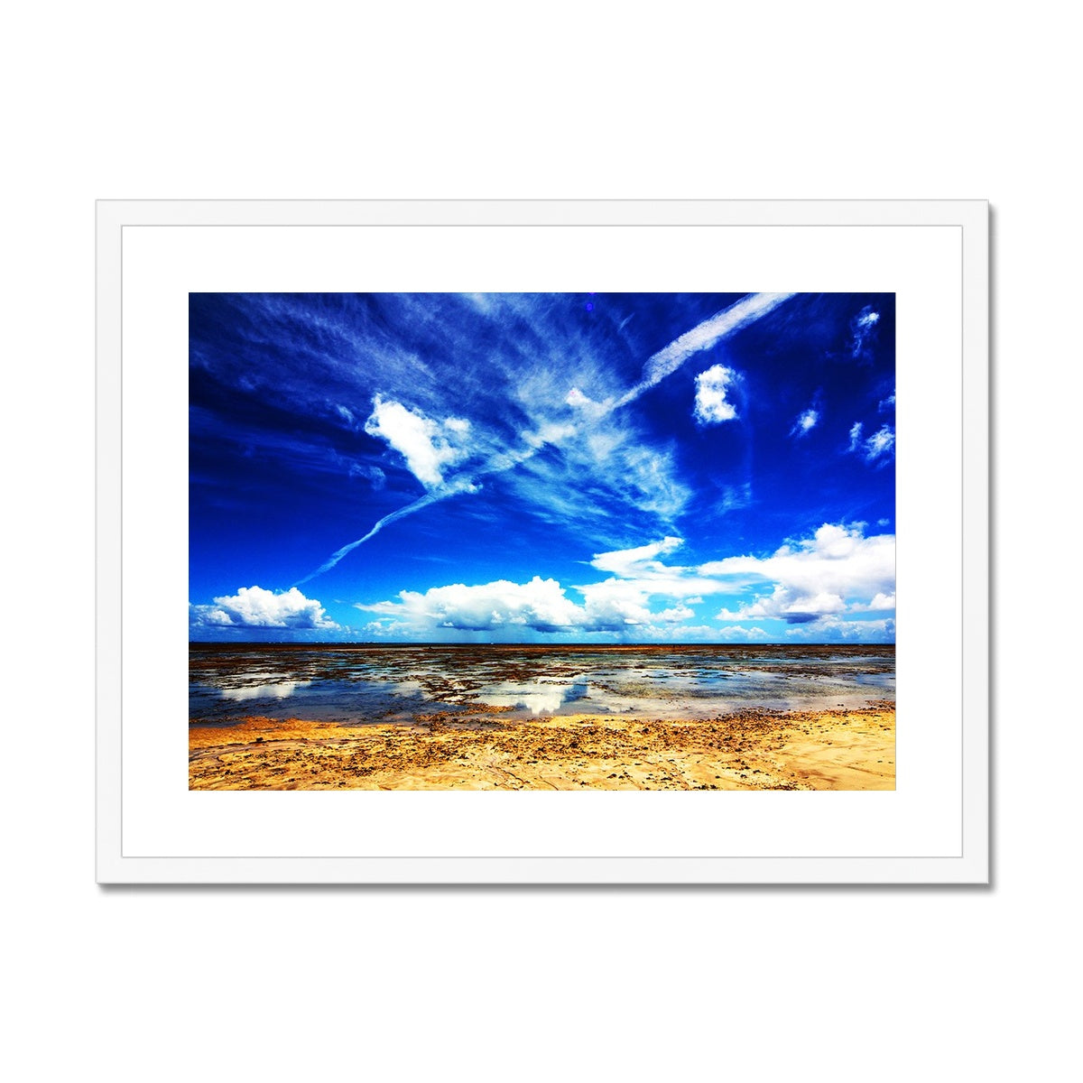 Bahia Electric Aqua Blue II - Brasil - Framed & Mounted Print