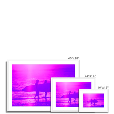 Surf Lovers - Australia - Framed & Mounted Print | Feel Good Images