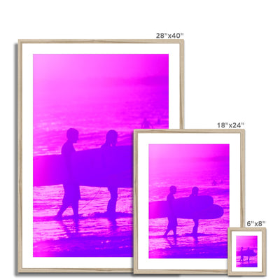 Surf Lovers - Australia - Framed & Mounted Print | Feel Good Images