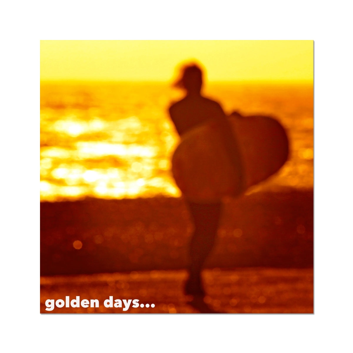 Golden Surf Days - Photo Art Print